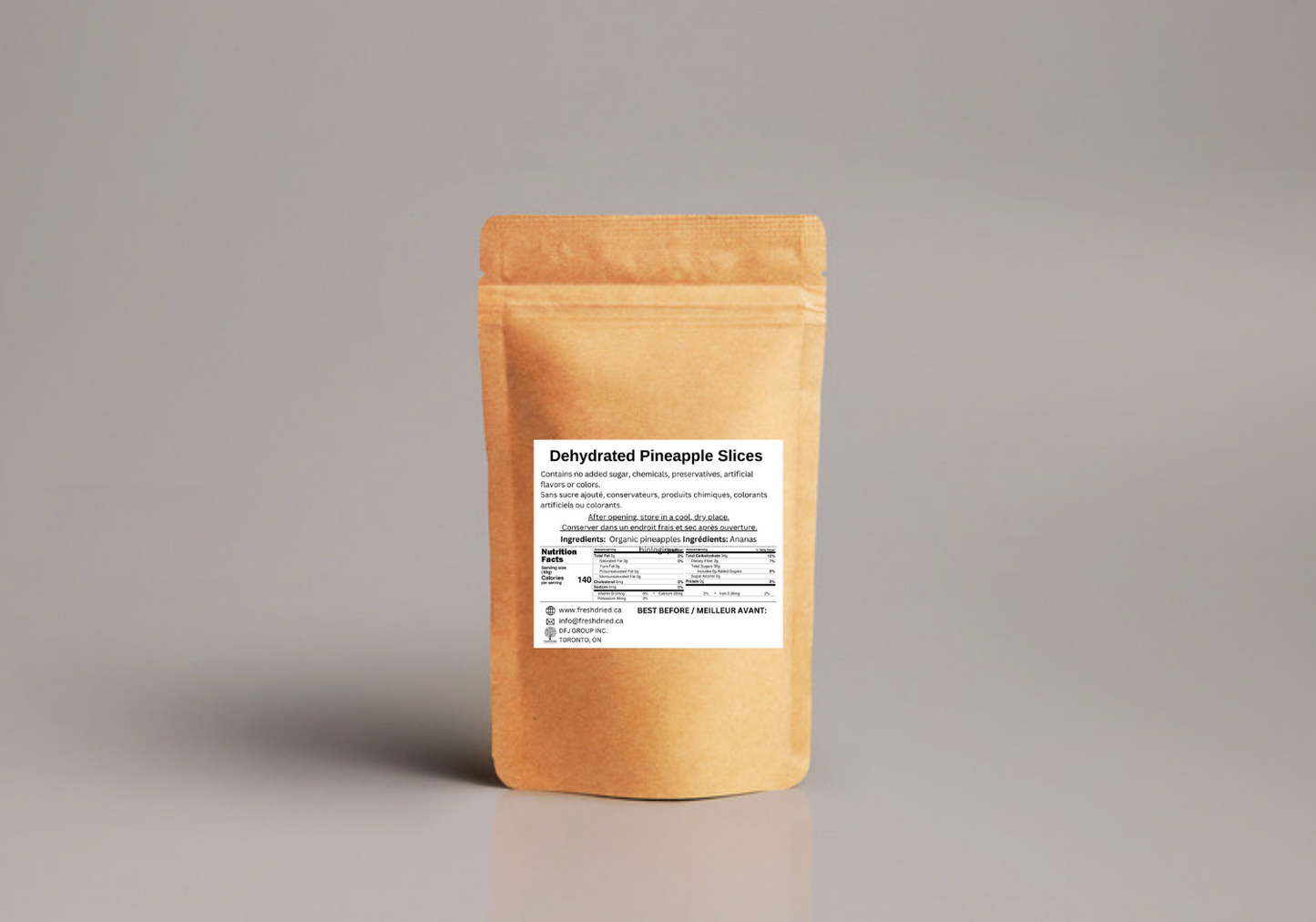 Organic Dried Pineapple Slices With Skin