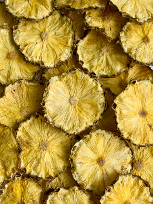 Organic Dried Pineapple Slices With Skin
