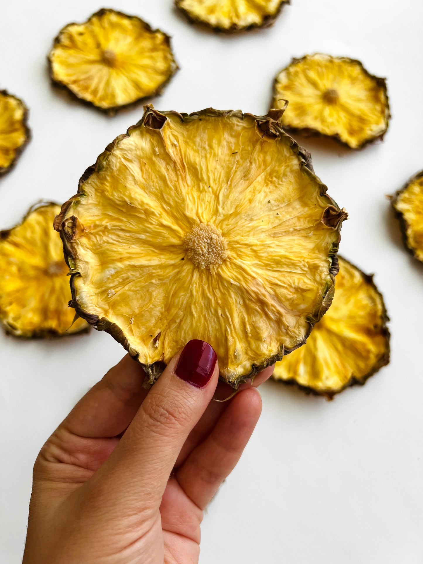 Organic Dried Pineapple Slices With Skin