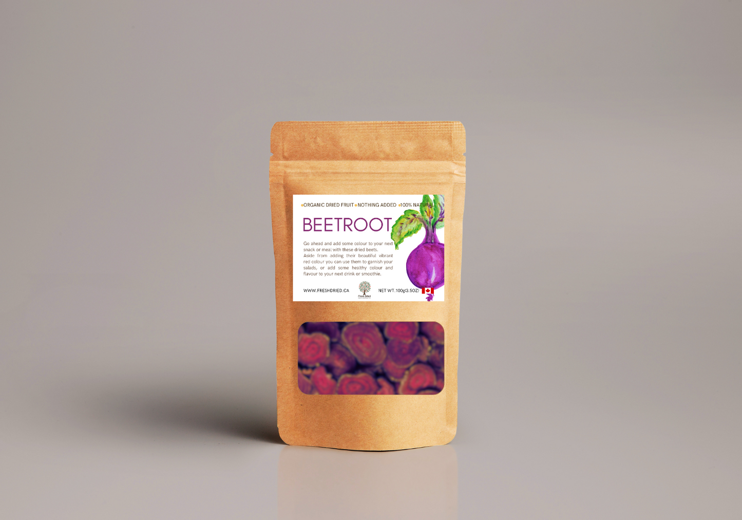 Organic Dried Beetroot Slices