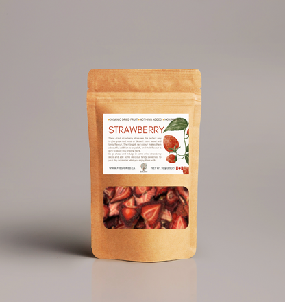 Organic Dried Strawberry Slices
