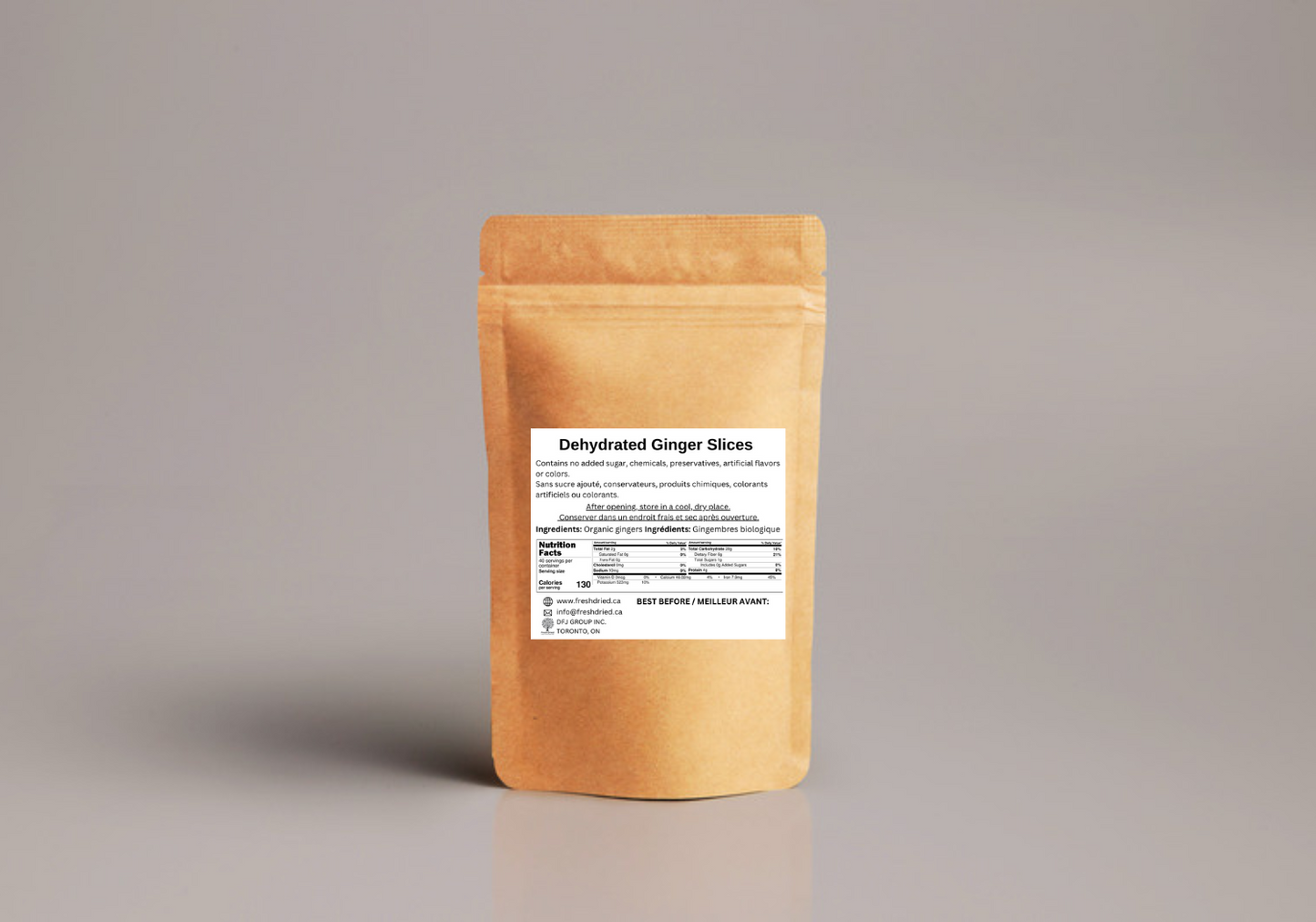 Organic Dried Ginger Slices