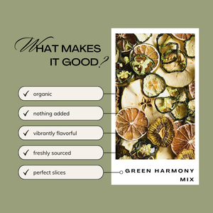 Green Harmony Mix , A Mix of Vibrant Green Garnishes