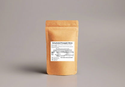 Organic Dried Pineapple Slices With Skin