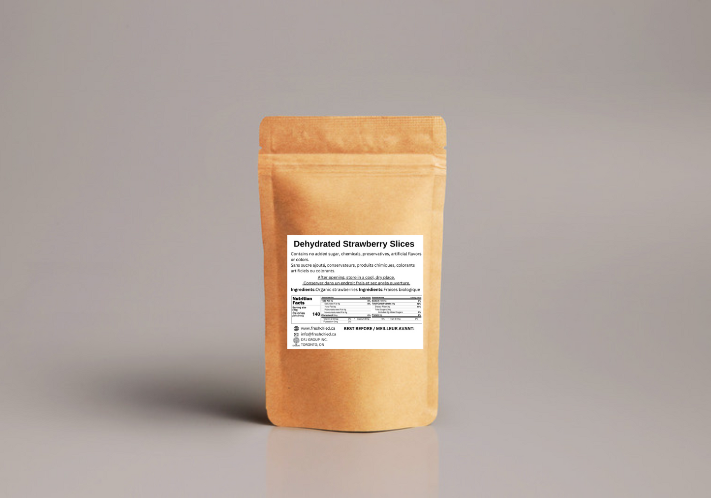 Organic Dried Strawberry Slices