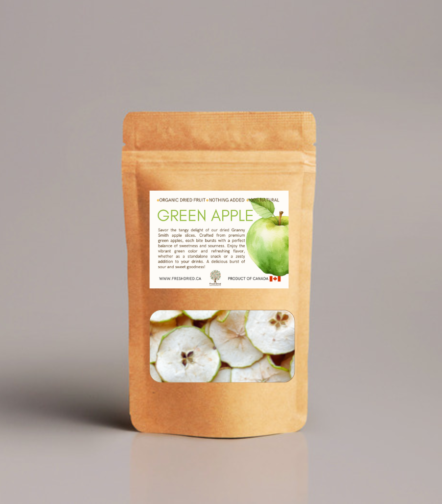 Organic Dried Green/Granny Smith Apple Slices